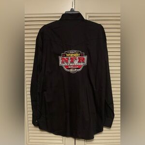 Wrangler long sleeve shirt large black men’s NFR 2017 Las Vegas rodeo